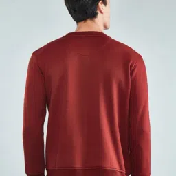 Hoversoul Maroon Regular Fit Sweatshirt image 2