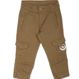 U.S. Polo Assn. Kids Brown Solid Cargo Pants-image-2