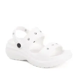 Carlton London Women's White Sling Back Sandals image 2