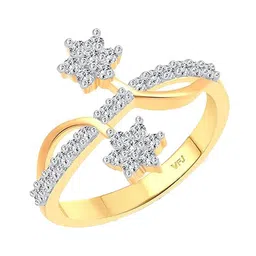Vighnaharta Gold-Plated Stone-Studded Adjustable Finger Ring-picture-30