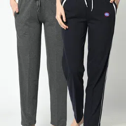 mack jonney VIMAL JONNEY Women Pack Of 2 Solid Lounge Pants-picture-39