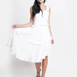 DODO & MOA White High-Low Dress-picture-8