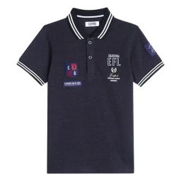 Cantabil Kids Black Printed Polo T-Shirt-picture-23