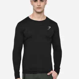 FUAARK Black Slim Fit Sports T-Shirt-image-4