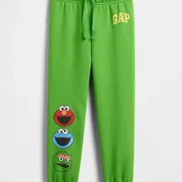 GAP Boys Green Blended Printed Joggers-picture-39