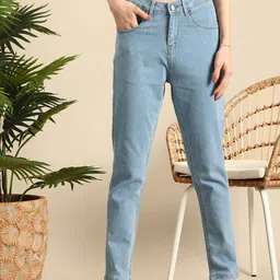Mast & Harbour Women Boyfriend Fit Stretchable Jeans-picture-20