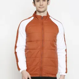 People by Pantaloons Red & White Regular Fit Colour Block Jacket-picture-28