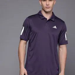 ADIDAS Brand Logo Detail CLUB 3STR Tennis Polo Collar T-shirt-picture-17