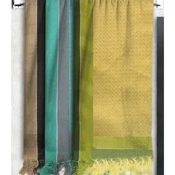 Athom Living 100% Premium Cotton Bath Towel Waffle Border Pack Of 3 - Multicolor-picture-24