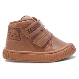 KATS Bear Patch Detailed Anti Skid LED Musical Shoes - Tan image 5