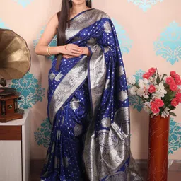 all about you Silk Blend Banarasi Saree image 2