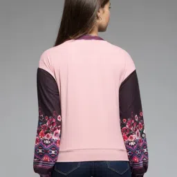 SHAYE Pink Printed Pullover image 2