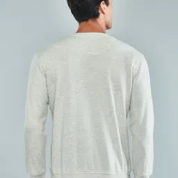 Hoversoul Grey Melange Regular Fit Sweatshirt image 2