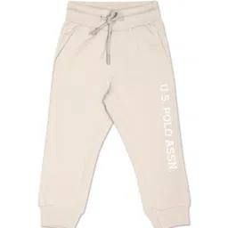 U.S. Polo Assn. Kids Light Beige Printed Joggers-image-65