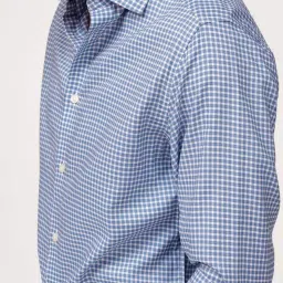 Andamen Blue Slim Fit Check Shirt image 4