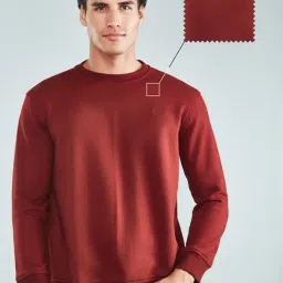 Hoversoul Maroon Regular Fit Sweatshirt image 4