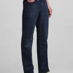 Jack & Jones Dark Blue Regular Fit Lightly Washed Jeans image 4