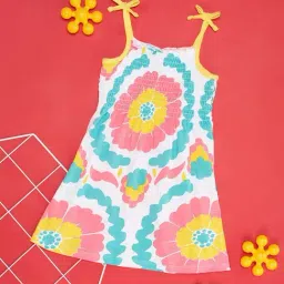 Pantaloons Baby Multicolor Cotton Floral Print Dress-picture-32