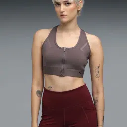 Puma Purple Tight Fit Sports Bra-picture-19