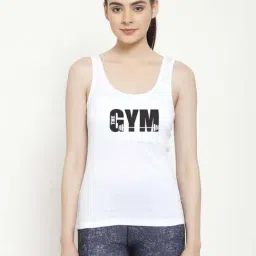 Friskers White Graphic Print Camisole-image-12