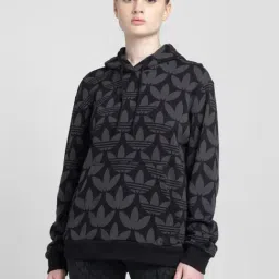 Adidas Originals Black Cotton Printed Hoodie-picture-23
