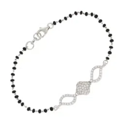 Anayra 92.5 Sterling Silver Mangalsutra Bracelet for Women-picture-28