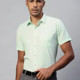 ManQ Light Green Regular Fit Shirt-picture-39