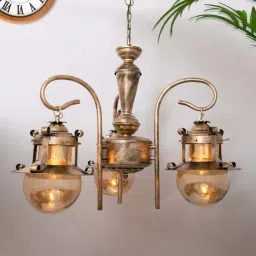 Homesake Vintage Edison Golden Metal 3-In-1 Rubbed Oil Antique Chandelier(Bulb not included)-image-15