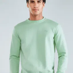 Hoversoul Light Green Regular Fit Sweatshirt-picture-11