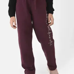 Crimsoune Club Kids Purple Printed Trackpants-picture-44