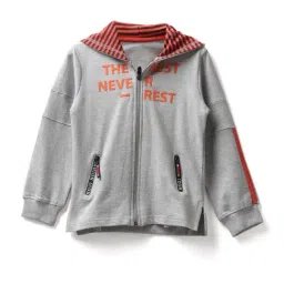 Under Fourteen Only Kids Grey Printed Full Sleeves Sweatshirt-picture-21