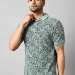 Club York Pista Green Regular Fit Printed Polo T-Shirt image 4