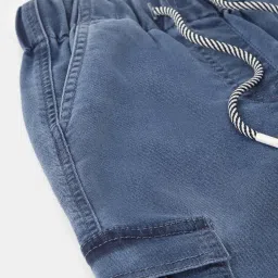 Blue Giraffe Kids Blue Cotton Washed Jeans image 4