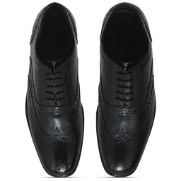 Woodland Men's Black Oxford Shoes image 4
