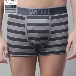 Cantabil Grey Striped Trunks- Pack of 3-image-0