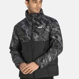 Puma Black Regular Fit Camouflage Jacket-picture-41