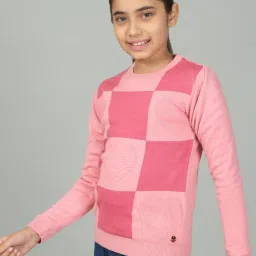 Cantabil Kids Pink Textured Sweater image 4