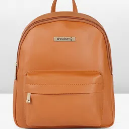 DressBerry Solid Faux Leather Backpack-picture-10