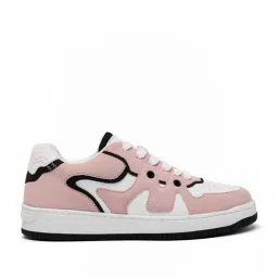 The Souled Store Women's Urban Blaze White & Pink Sneakers-picture-10