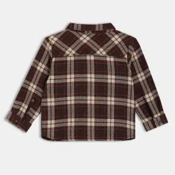 Miniklub Boys Brown Regular Fit True Knit Shirt image 2