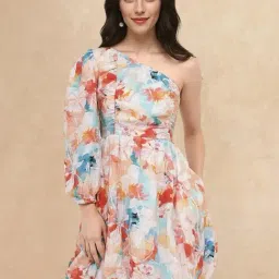 RAREISM Multi Cotton Blend Printed Long Sleeves Dress-picture-13