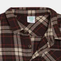 Miniklub Boys Brown Regular Fit True Knit Shirt image 4