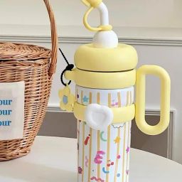 Little Surprise Box Yellow Stainless Steel Bubble Water Tumbler Bottle (1000 ml)-picture-26
