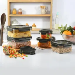 Cello Transparent Plastic Modustore Storage Container - Set of 6 (3720 ml)-image-37