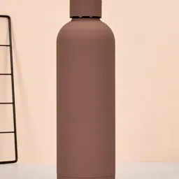 Little Surprise Box Brown Stainless Steel Matt Finish Double Wall Bottle (750 ml)-image-60
