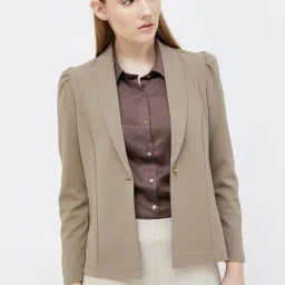 Code by Lifestyle Beige Regular Fit Shrug-picture-34