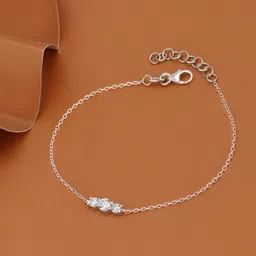 DressBerry Women Cubic Zirconia Rhodium-Plated Link Bracelet-picture-14