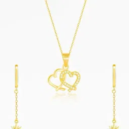 GIVA 925 Sterling Silver Golden Set for Women-image-33