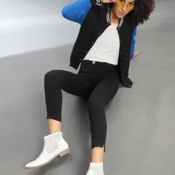 Campus Sutra Black Other Print Jacket image 5