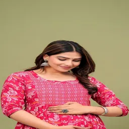 MAINA CREATION Women Floral Printed Floral Anarkali Kurta image 2